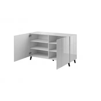 Cama sideboard 2D REJA wit glanzend/wit glanzend