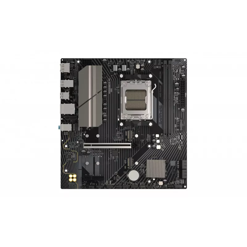 Moederbord Sapphire B650M-E (AMD B650) micro ATX, socket AM5, DDR5, 2x DIMM, 96GB, 2x M.2 (PCIe5/4), 4x SATA III, 2,5Gb LAN