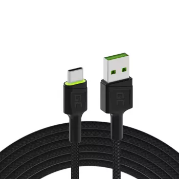 Green Cell KABGC13 USB-kabel USB 2.0 2 m USB A USB C zwart