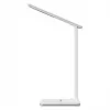 Media-Tech MT222 Leditou led-bureaulamp met 15 W Qi draadloze oplader, klok, wekker, thermometer, wit