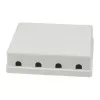 Synergy21 Keystone, moduledrager, patchpaneel voor 4x TP-modules, opbouwmontage, wit (ABS)