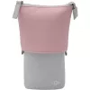 Zacht etui WEDO My Butler – stof, kunstleer, polyester, 170×80×60 mm, grijs/roze