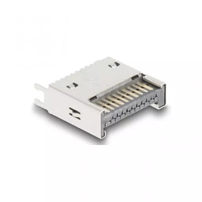 DeLOCK printplaataccessoire 67192 zilver 1 stuk recht goudcontacten