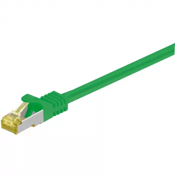 Wentronic Goobay Cat.7 ruwkabel patchkabel, S/FTP (PiMF), groen, 2 m – LSZH halogeenvrij, koper, RJ45-stekker (91604)