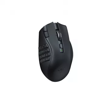 Gaming-muis Razer Naga V2 HyperSpeed RF draadloos + Bluetooth, rechtshandig, 30000 DPI, optisch, zwart