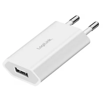 USB-A-stopcontactadapter, 5 W, 5 V/1 A, 1x USB-A, wit