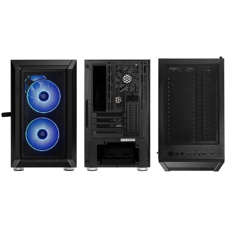 Kolink Citadel Mesh RGB Micro-ATX-behuizing – zwart