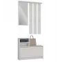 Garderobekast Top e shop VERA Cashmere GS1 — 1800×850×240 mm, draaideur, spiegel, 1 legplank, 6 haken