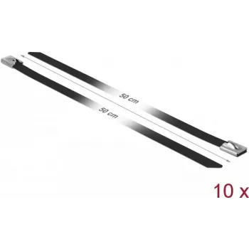 Kabelbinder DeLOCK 18816 staal zwart 500mm 10 stuks