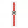 Band Nomad Tempo — rood rubber, 18 mm breed, past op polsen 135–175 mm