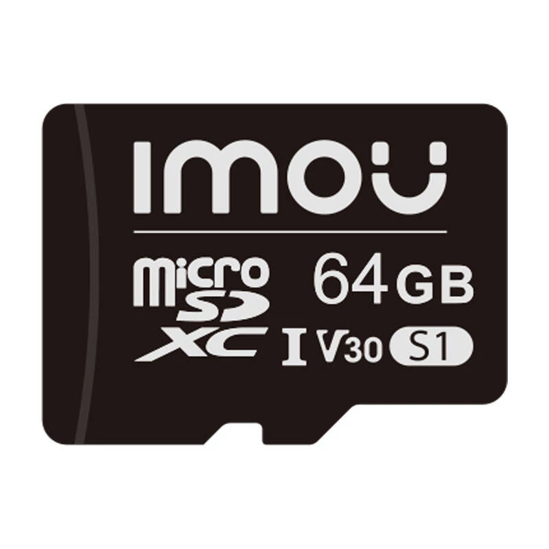 MicroSD-geheugenkaart IMOU ST2-64-S1 64 GB, Class 10, lezen 95 MB/s, schrijven 35 MB/s, U3 V30