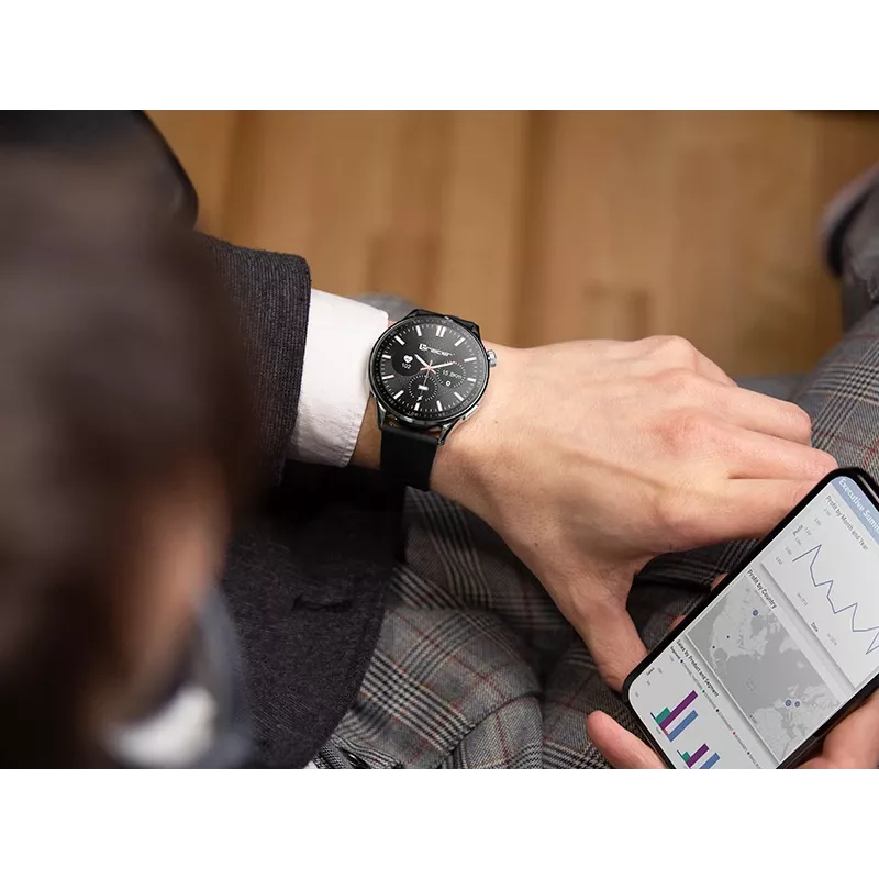 Smartwatch Tracer SMW9 X-TRO 1.52 zwart