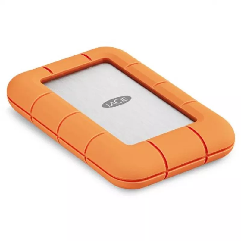 Externe SSD LaCie STND4000400 4 TB USB4 Gen 3x2 Thunderbolt USB Type-C, oranje/rvs