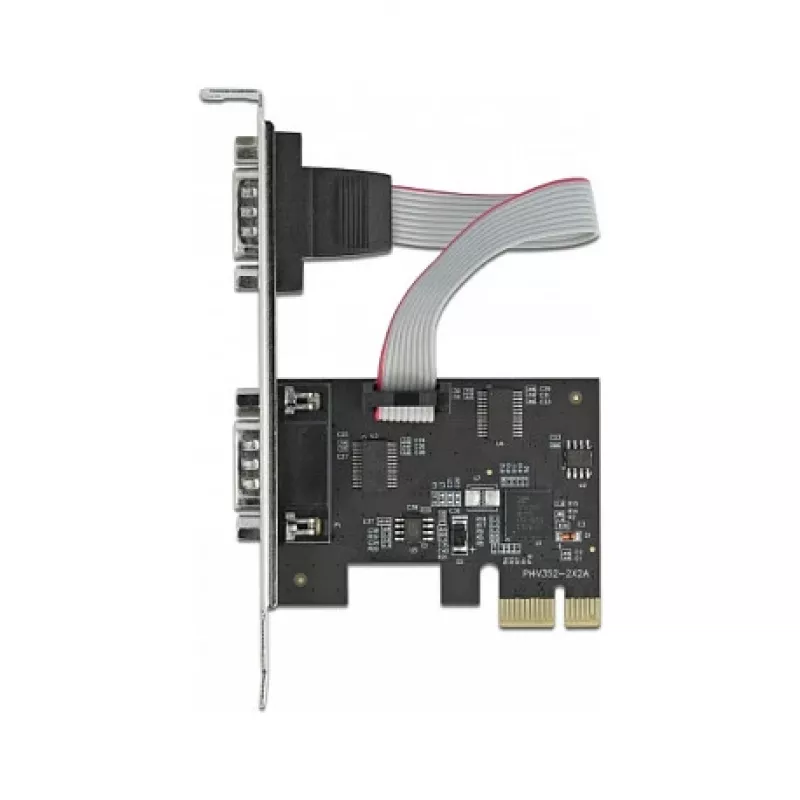 Uitbreidingskaart DeLOCK PCI Express x1 naar 2 x serieel RS-232