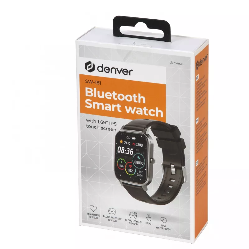 Smartwatch Denver SW-181 zwart