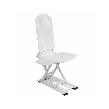 Badlift DIETZ Kanjo ECO PLP004 met bekleding – in hoogte verstelbaar, batterij 14,4 V, max. gebruikersgewicht 140 kg, opvouwbaar, blauw