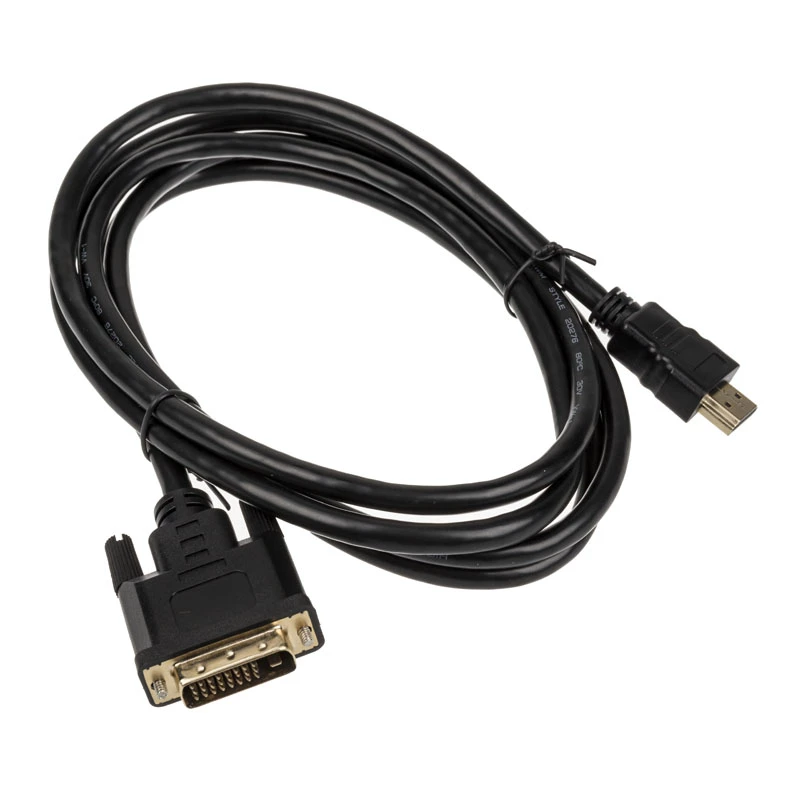 Videokabel-adapter Akasa AK-CBHD06-20BK 2m DVI-D HDMI zwart