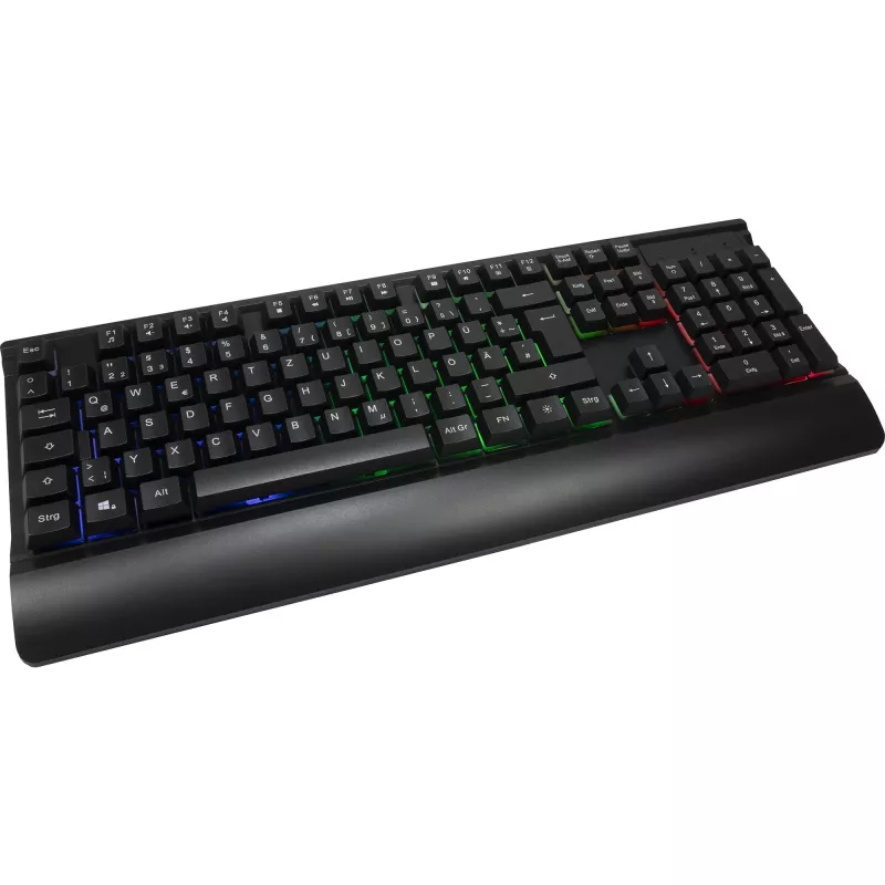 Bedraad gaming-toetsenbord- en muisset INTER-TECH KC-3000 RGB achtergrondverlichting, USB-aansluiting