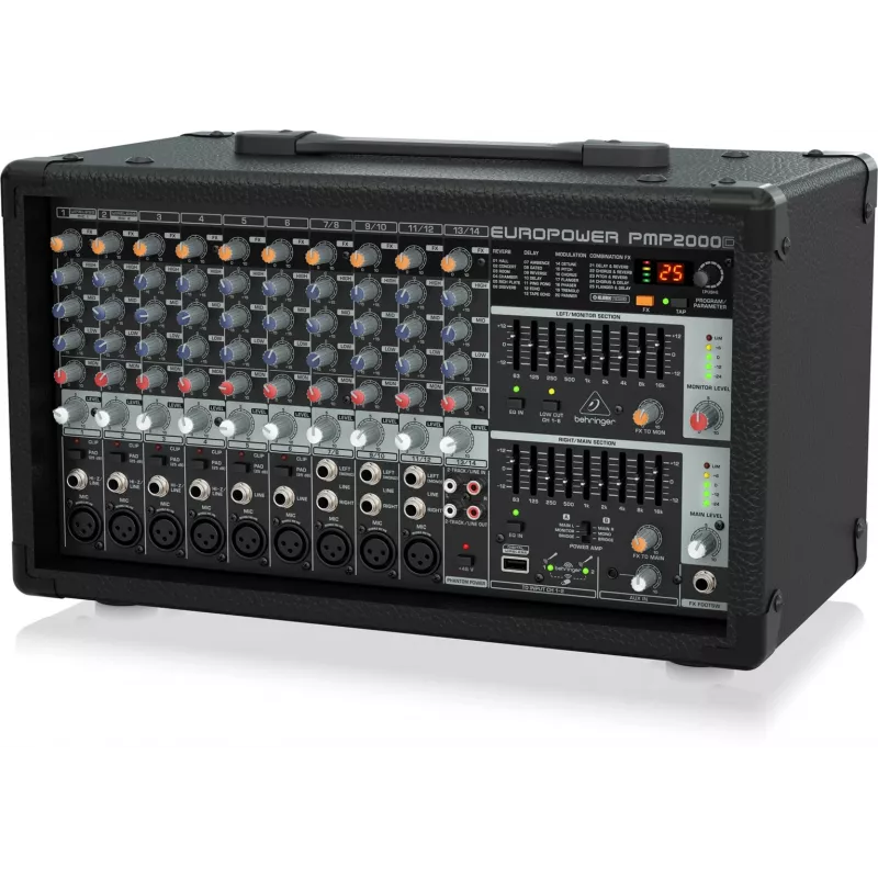 Behringer PMP2000D mengpaneel met versterker
