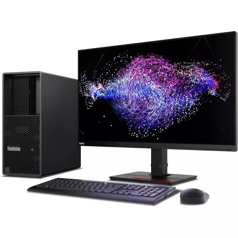 Lenovo ThinkStation P3 Tower Gen 2 Intel Core Ultra 9 285K 64 GB DDR5-SDRAM 1 TB SSD NVIDIA RTX 4000 Ada Windows 11 Pro workstation zwart