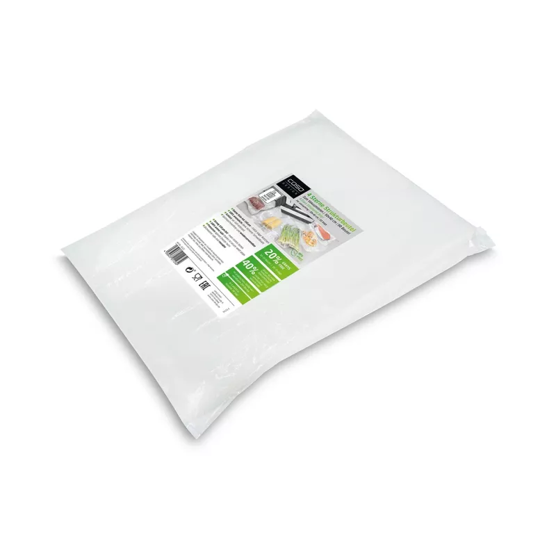 Caso 01123 gestructureerde vacuümzakken, transparant, 30 x 40 cm (60 stuks)