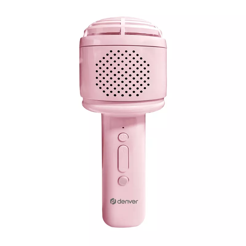 Microfoon Denver KMS-30 roze BT-luidsprekermicrofoon voor karaoke