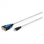 USB 2.0 naar RS232-adapterkabel DIGITUS DA-70170, FTDI-chipset, 1,8 m, USB Type-A naar DB9
