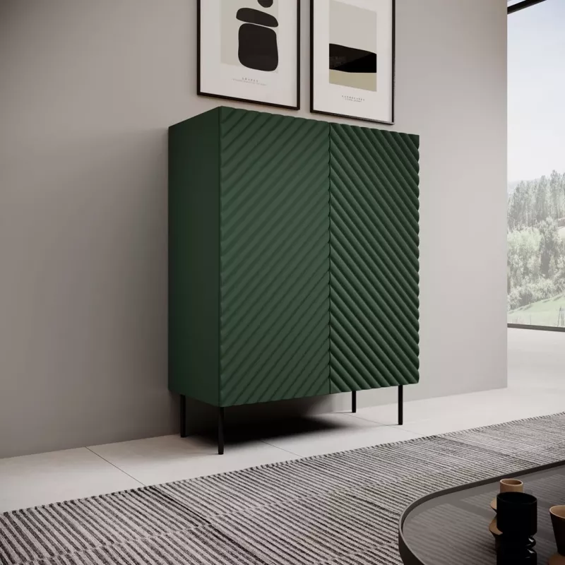 Rek cama meble ONDA ONDA 98×45×127 cm groen, staande wandkast