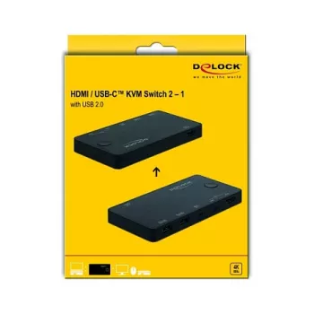 KVM-switch DeLOCK 11477 zwart