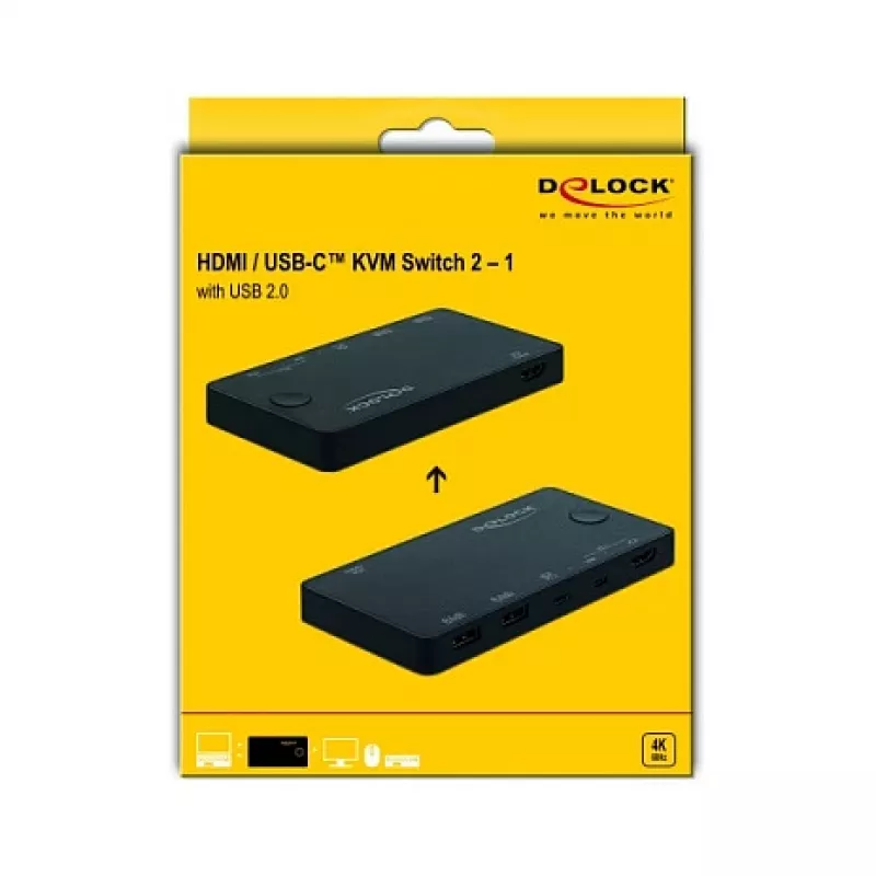 KVM-switch DeLOCK 11477 zwart
