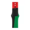 Band Apple 40mm zwart Unity Sport Band M/L zwart groen rood