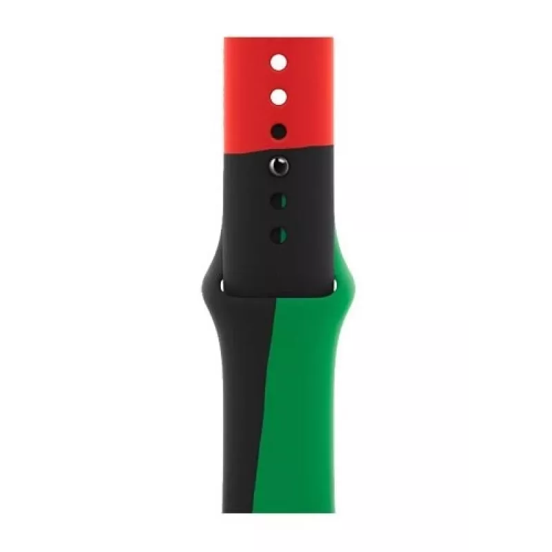 Band Apple 40mm zwart Unity Sport Band M/L zwart groen rood
