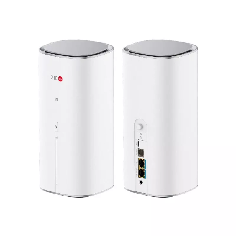 Router ZTE G50 Wi-Fi 7 5G dual-bandrouter met SDX72-1, 2,5 GbE, USB-C, simkaartsleuf