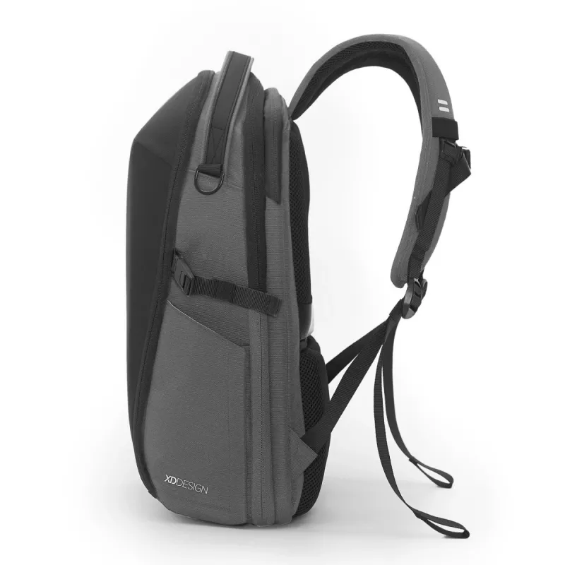 Rugzak XDDESIGN Bizz grijs P705.932 – waterafstotende, lichte stadsrugzak