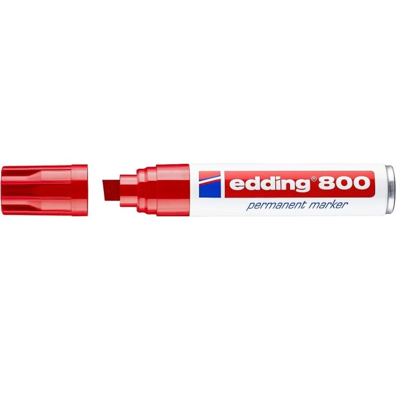 Permanentmarker Edding 800 beitelpunt rood