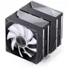 CPU-koeler Jonsbo CA80 dual-tower, 2×120mm PWM-ventilatoren, ARGB, zwart