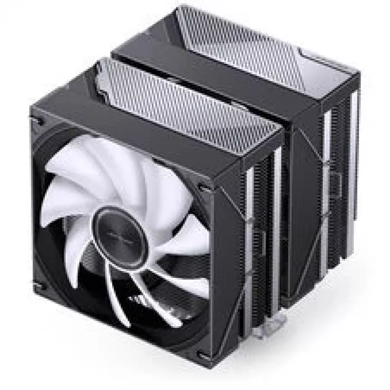 CPU-koeler Jonsbo CA80 dual-tower, 2×120mm PWM-ventilatoren, ARGB, zwart