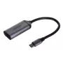 UNITEK V1420A videokabeladapter 0,15 m USB Type-C HDMI grijs