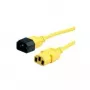 ROLINE apparaatverbindingskabel IEC 320 C14 - C13 geel 1,8m