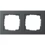 Gira 0212 23 2-voudig frame, antraciet, schroefloos