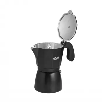 Espressomachine Adler AD 4421 — 15 bar pomp, zwarte behuizing