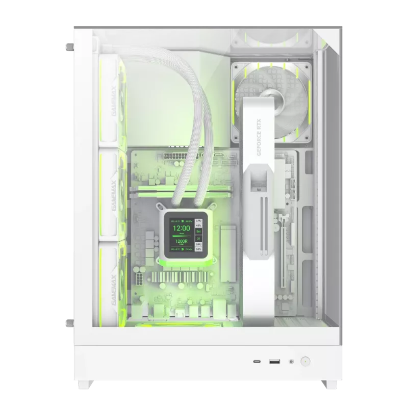 Gamemax behuizing | T20 WH | wit | M-ATX | voeding niet inbegrepen