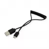 ROLINE USB 2.0 spiraalkabel - A - Micro B - ST/ST 1,0 m - afgeschermd - USB 2.0 Type Micro B - 1 mm - spiraalkabel (11.02.8317)