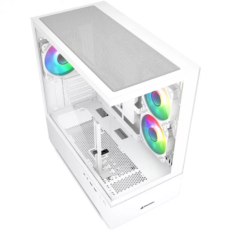 PC-behuizing Sharkoon MK6 RGB midi tower wit