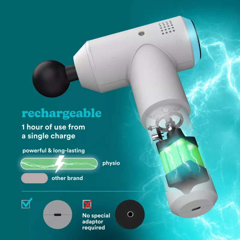 Perkussie-massagepistool HoMedics PGM-150-EU — draagbaar percussietherapieapparaat