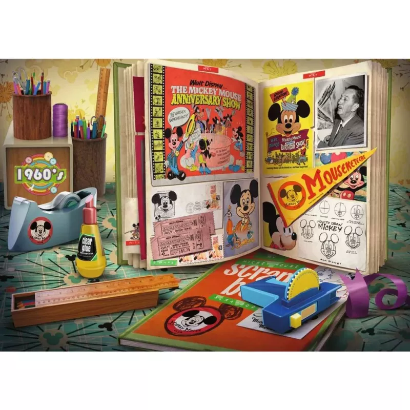 Puzzel 1960 Mickey Moments (1000 stukjes)