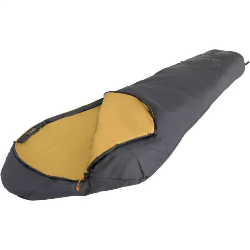 Slaapzak easy camp Falcon I Mummy 10°C grijs – lichte eenpersoons mummieslaapzak, comfort 10°C