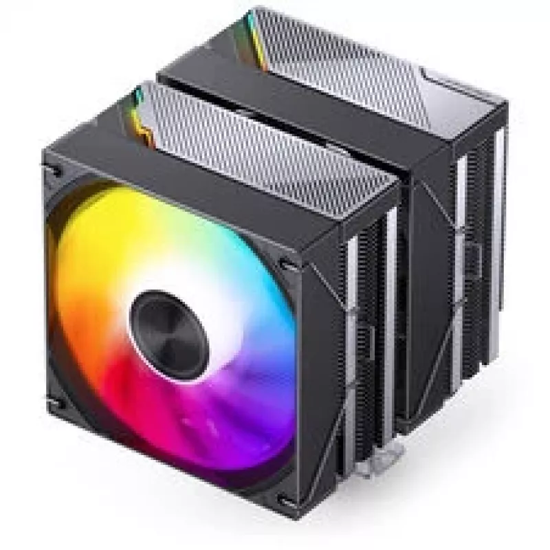 CPU-koeler Jonsbo CA80 dual-tower, 2×120mm PWM-ventilatoren, ARGB, zwart