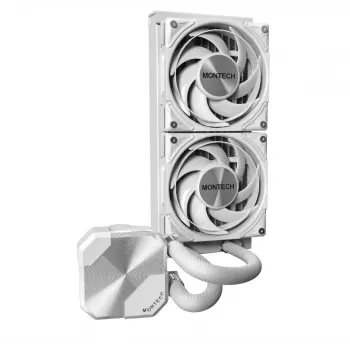 Montech HyperFlow Silent 240 processor all-in-one vloeistofkoeler 12 cm wit 1 st.