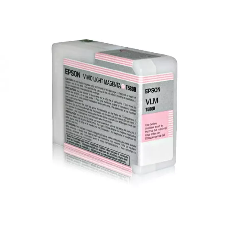 Epson Singlepack Vivid Light Magenta T580B00, Vivid light Magenta, pigmentinkt, 80 ml, 1 stuks